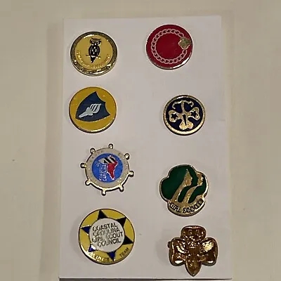 Vintage Girl Scout Pins  Lot Of 8 Pins. • $29.95