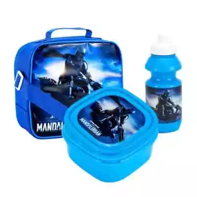 Star Wars The Mandalorian 3 Pcs Lunch Bag Set Kids Insulated Lunch Bag BoxBottle • £14.99