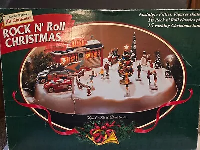 1997 Mr Christmas Rock N Roll Christmas Musical Diner ~ Boxed  • $88.95