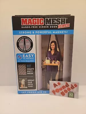 Magic Mesh Deluxe Hands Free Magnetic Screen Door 39 X 83  NEW • $14.95