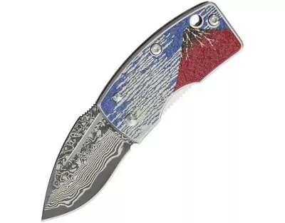 G. Sakai 11605 Mt Fuji Damascus Drop Folding Knife • $79.43