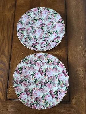 2 Chintz Collection By Royale Garden Staffordshire 8  Plates • $20