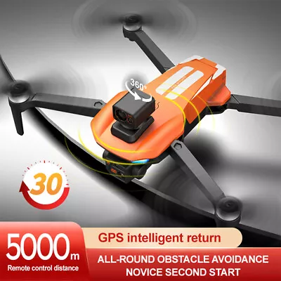 $217.99 • Buy WiFi Drone 8K FPV ESC Dual Camera Obstacle Avoidance 5G GPS Follow Me Quadcopter