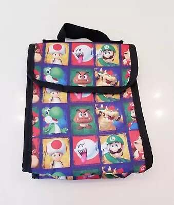 Nintendo Super Mario Bros Soft Sided Lunch Bag Box Insulated Handle 9  × 7   • $11.99