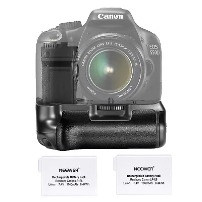 Neewer Battery Grip For Canon EOS 550D/600D/650D/700D Rebel T2i/T3i/T4i/T5i • £33.99