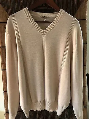 ENZO Mantovani V Neck Pullover 100% Merino Wool Sweater Italy SzM • $18.95