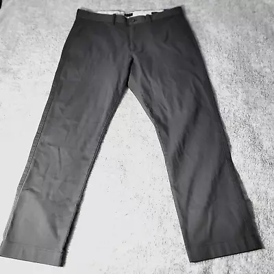 J Crew Pants Men 34 X 30 Gray Chino Khaki Straight Zip Fly Casual Work • $29.85