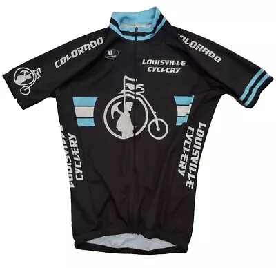 Cycling Jersey Vermarc Sport Louisville Cyclery Short Sleeve Full Zip Size SMALL • $7.39