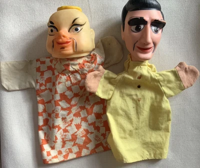 £8 • Buy Two Vintage Hand/glove Puppets Punch And Judy Style One By Chad Valley