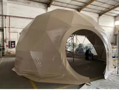 Brand New Unboxed Geodesic Dome Tent (6m) - Khaki/Beige Colour • $8999