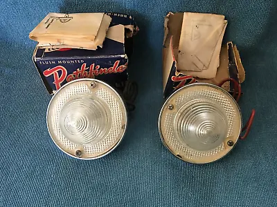 Pair Vintage Backup Lights NOS ? Reverse Lamp Fender Rear Deck Accessory • $99.95