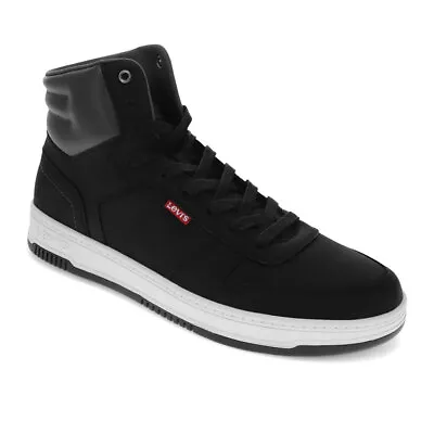 Levi's Mens Drive Hi CBL Vegan Leather Casual Hightop Sneaker Shoe • $34.99