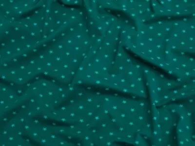 £14.99 • Buy Minerva Cotton Jersey Stretch Knit Fabric Peacock - Per Metre