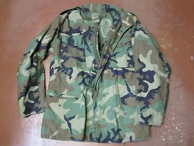 Us Military Men's Winter Camouflage Woodland Field Jacket M-65 Coat Army Camo • $39.95