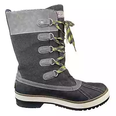 UGG Women's Baroness Charcoal Waterproof Winter Boot Size 9 • $79