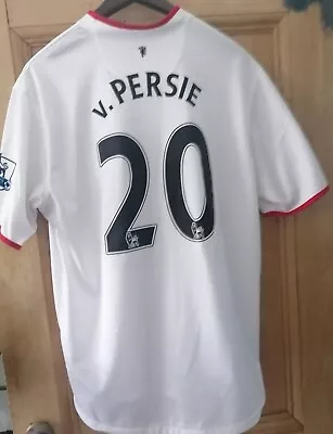 Vintage Genuine Rare Van Persie Manchester United Away Football Shirt Size XL • £40