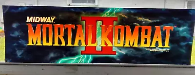 Original Mortal Kombat II Header  Translite Arcade Marquee . • $10.50