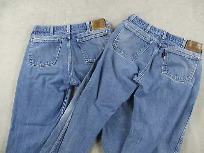 G&K Services Jeans Mens 34x32 Blue Denim Distressed Grunge Flame Resistant Lot • $19.99