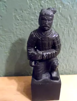 Vintage Carved Stone Samurai Warrior Wax Seal Stamp • $28