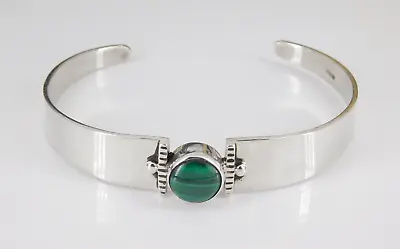 Sterling Silver Malachite Cuff Bracelet • $39.99
