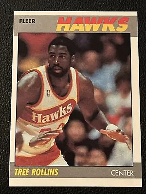 Tree Rollins 1987 Atlanta Hawks 87-88 Fleer Basketball Nba #94 / 132 Pack Fresh • $1.02