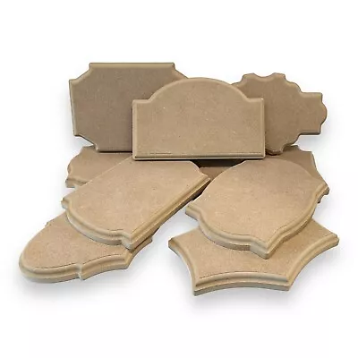 £4.82 • Buy 18mm Wooden MDF Sign/Plaque Blank Vintage Craft Wall Hanging Decoration Shape