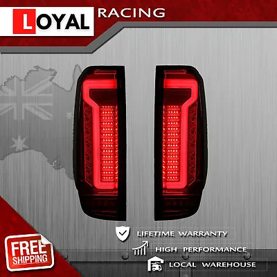 Pair Smoked LED Tail Lights Brake Rear Lamp For Nissan Navara D40 05-14 YD25DDTi • $540