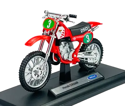 Welly Honda Cr250r 1:18 Die Cast Model New In Box Licensed Motorcycle • $10