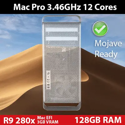 Mac Pro 3.46Ghz 12-Core 128GB RAM 2TB HDD AMD HD R9 280x OSX 10.14 • $2346.22