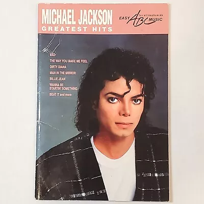 Michael Jackson Greatest Hits Easy Keyboard ABC Music VTG Sheet Music 64 Pg Book • $6.25