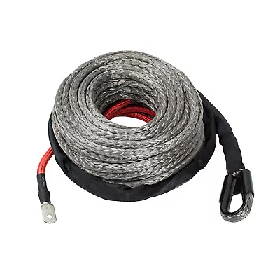 BPFAC ZEAK 1/2''×65' Gray Synthetic Line Cable 24000lbs Recovery Winch Rope • $39.99