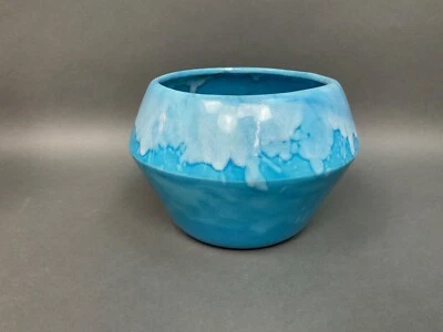$35 • Buy Vtg Frank Moreno Ceramics Large Plant Pot MCM California Pottery Drip Glaze 9”D
