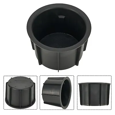 Universal Fit Center Console Cup Holder Insert For Toyota Black Rubber Material • $15.30