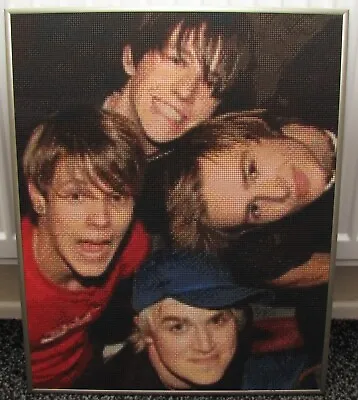 McFly Pixelhobby Painting 'That Girl' Hand Crafted Photo Stainless Steel Frame • £99.99