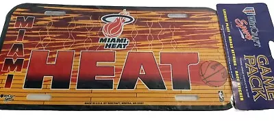 VTG Miami Heat NBA License Plate Key Chain Sticker- Wincraft Sports NOS • $9.99