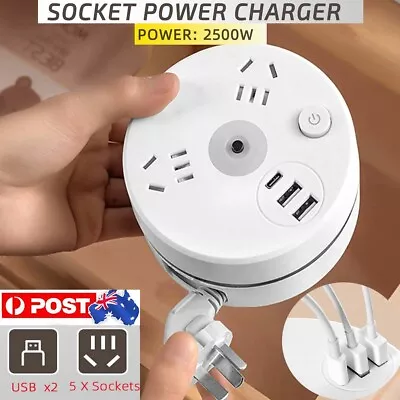 3 USB Charging Power Board 4 Way Outlets Socket Charger Ports Surge Protector AU • $16.99