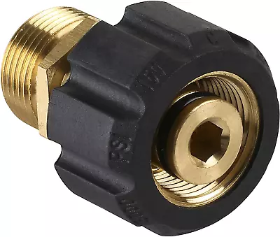 Pressure Washer Adapter M22 15Mm Female Thread To M22 14Mm Male Fitting 4500PSI • $18.11