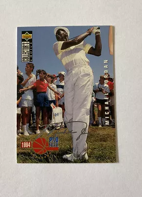 1994-95 Collector's Choice Pro Files Golf Silver Signature #204 Michael Jordan • $6.89