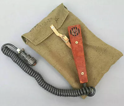 Vintage Military Microphone With Bag Ml-3k МЛ-3К For Radio Marine Navy Boat Sea • $55