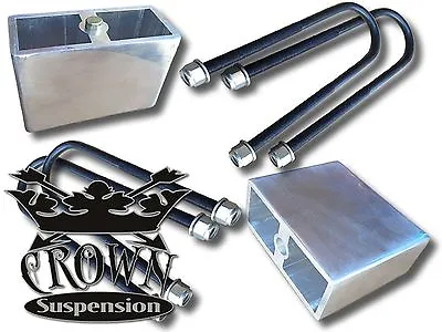 Crown Suspension 2  Aluminum Lift Blocks W/U-Bolts Kit For 1983-2011 Ford Ranger • $45.15