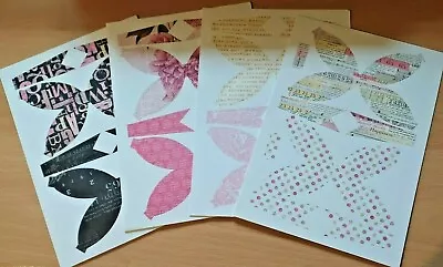 Craftwork Cards - 10 Paper Bows - More Than Words - Pink & Black - 6.5 X 7.5cm • £3