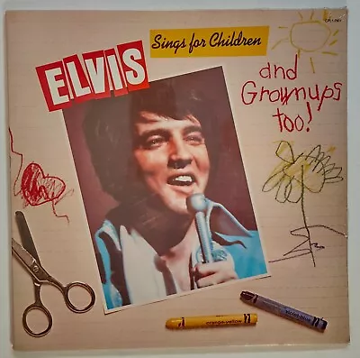 Elvis Presley Elvis Sings For Children And Grownups Too! LP SEALED Insert • $5