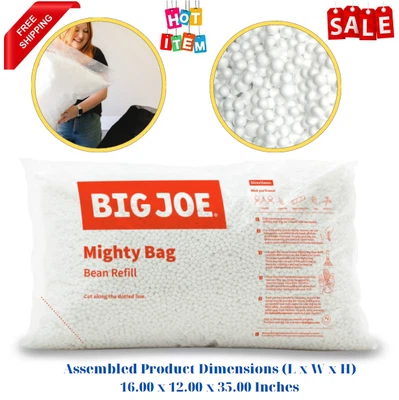 $28.45 • Buy BEAN BAG FILLER REFILL Lounge Beans 100 L Polystyrene Big Joe Chair
