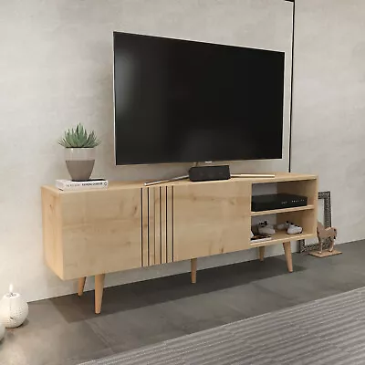 Decorotika Ronas Mid-Centruy Modern TV Stand Entertainment Center For 75 In TVs • $187.99