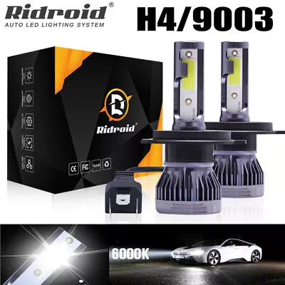 For Motorcycle H4 6500K LED Hi/Lo Beam Front Light Bulb Super Bright Headlight • $11.99