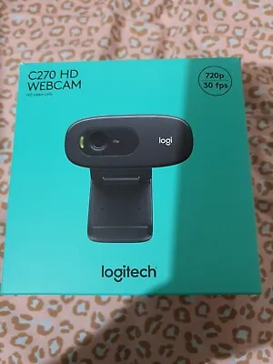 Logitech C270 Plug And Play Full HD FHD 720p Webcam - VG Condition • $45