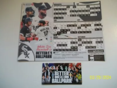 Chicago White Sox 2024 Magnet Schedule & Folding Pocket Schedule-sga - Magnetic • $7.99