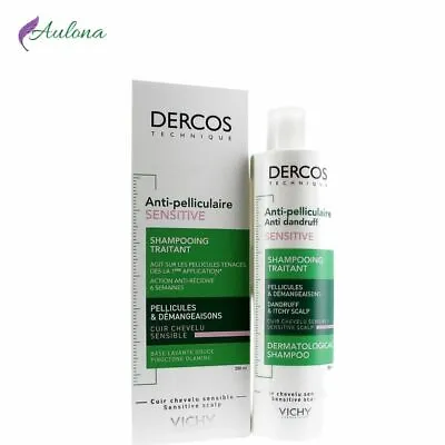 	 Vichy Dercos Anti-Dandruff Sensitive Treatment Shampoo 200ml • $26.99