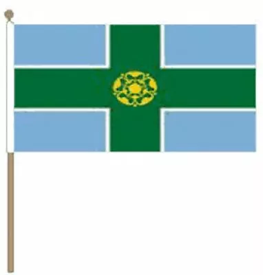 £3.99 • Buy Derbyshire (County) (9  X 6 ) Hand Waving Flag