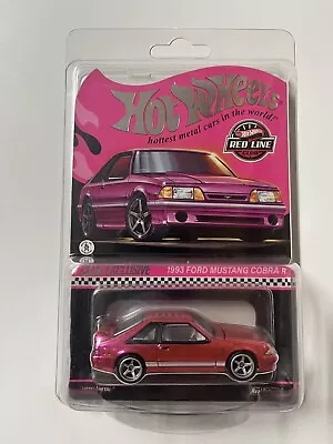 Hot Wheels RLC Exclusive Pink Edition 1993 Ford Mustang Cobra R • $54.99